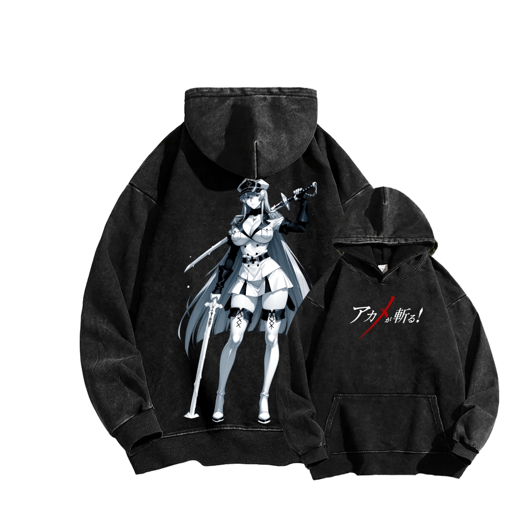 Akame Ga Kill Esdesu | Unisex Washed Hoodie