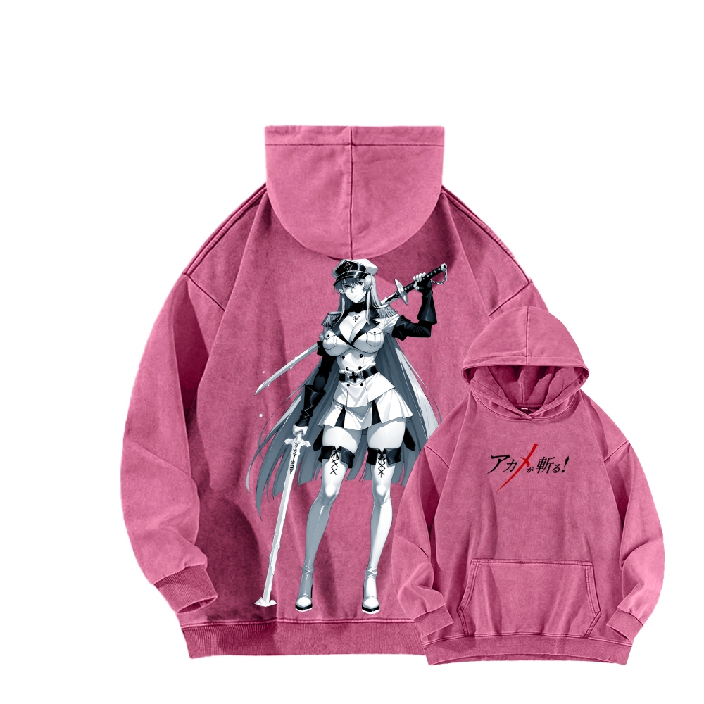 Akame Ga Kill Esdesu | Unisex Washed Hoodie