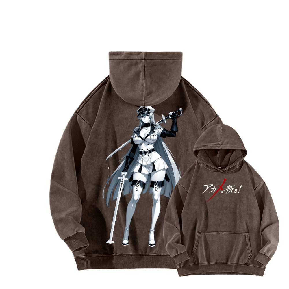Akame Ga Kill Esdesu | Unisex Washed Hoodie
