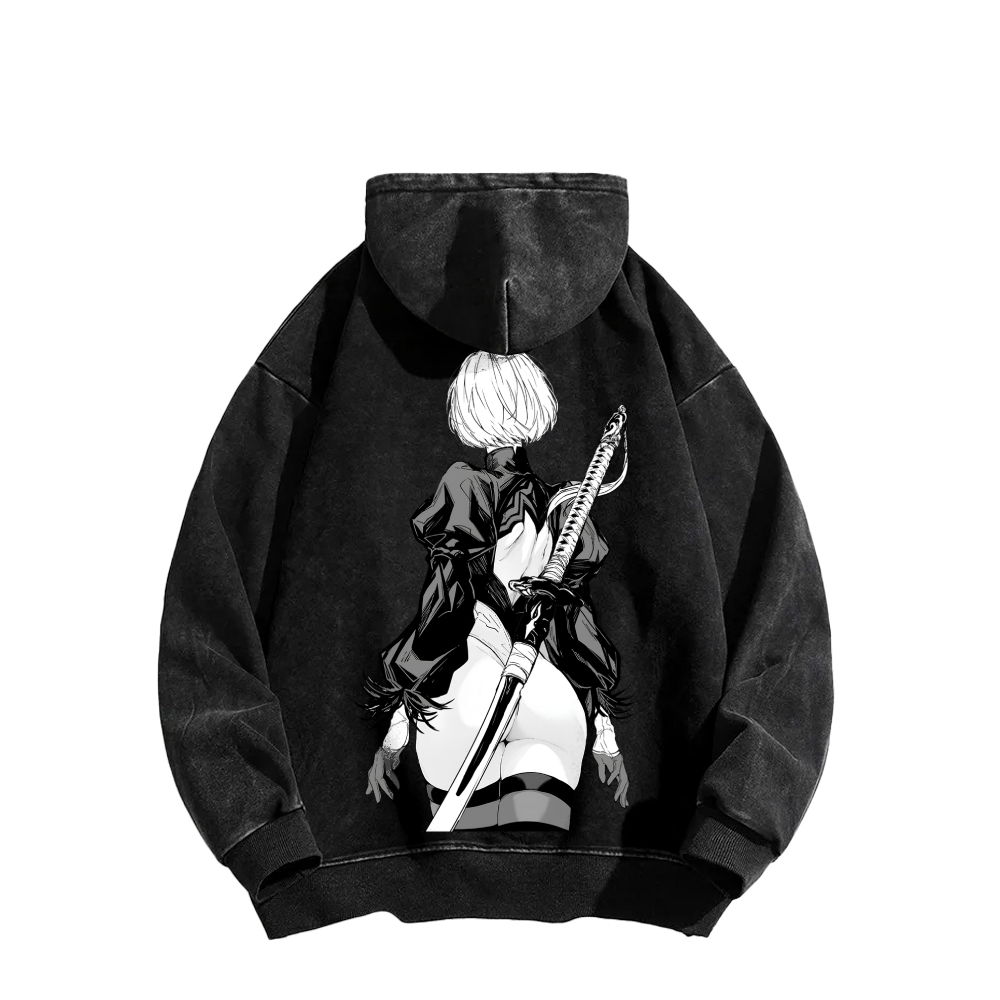 NieR: Automata | Unisex Washed Hoodie