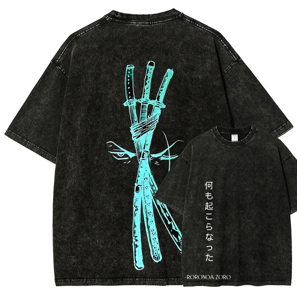 One Piece Zoro | Unisex Fit Washed T-Shirt