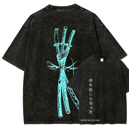 One Piece Zoro | Unisex Fit Washed T-Shirt