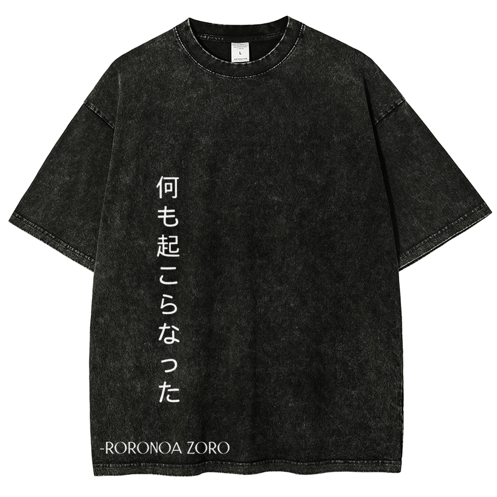 One Piece Zoro | Unisex Fit Washed T-Shirt