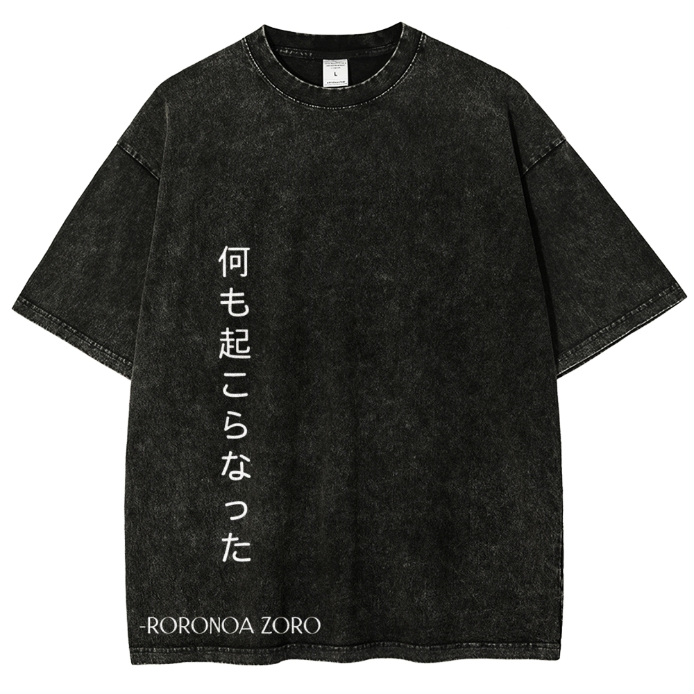 One Piece Zoro | Unisex Fit Washed T-Shirt