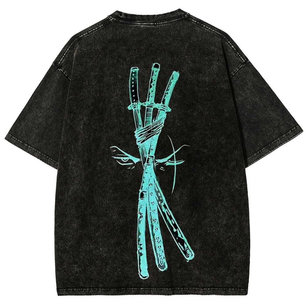 One Piece Zoro | Unisex Fit Washed T-Shirt
