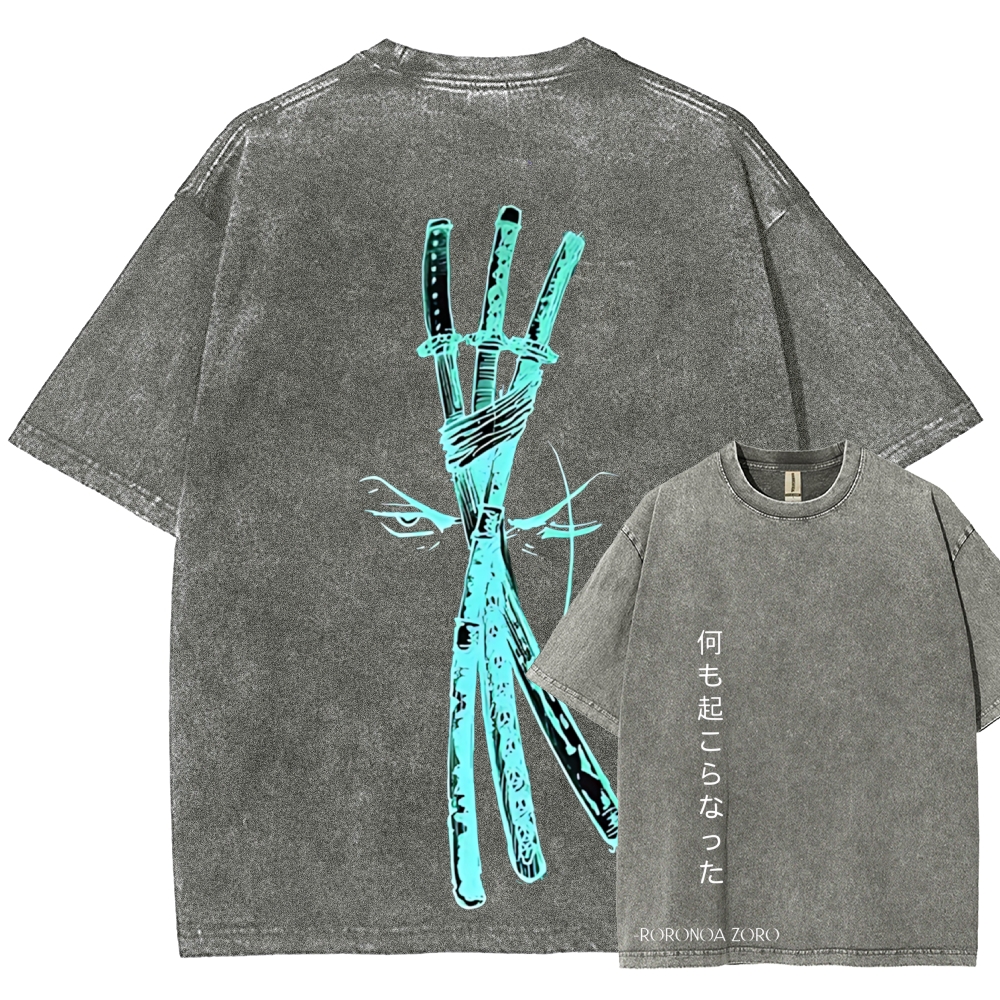 One Piece Zoro | Unisex Fit Washed T-Shirt
