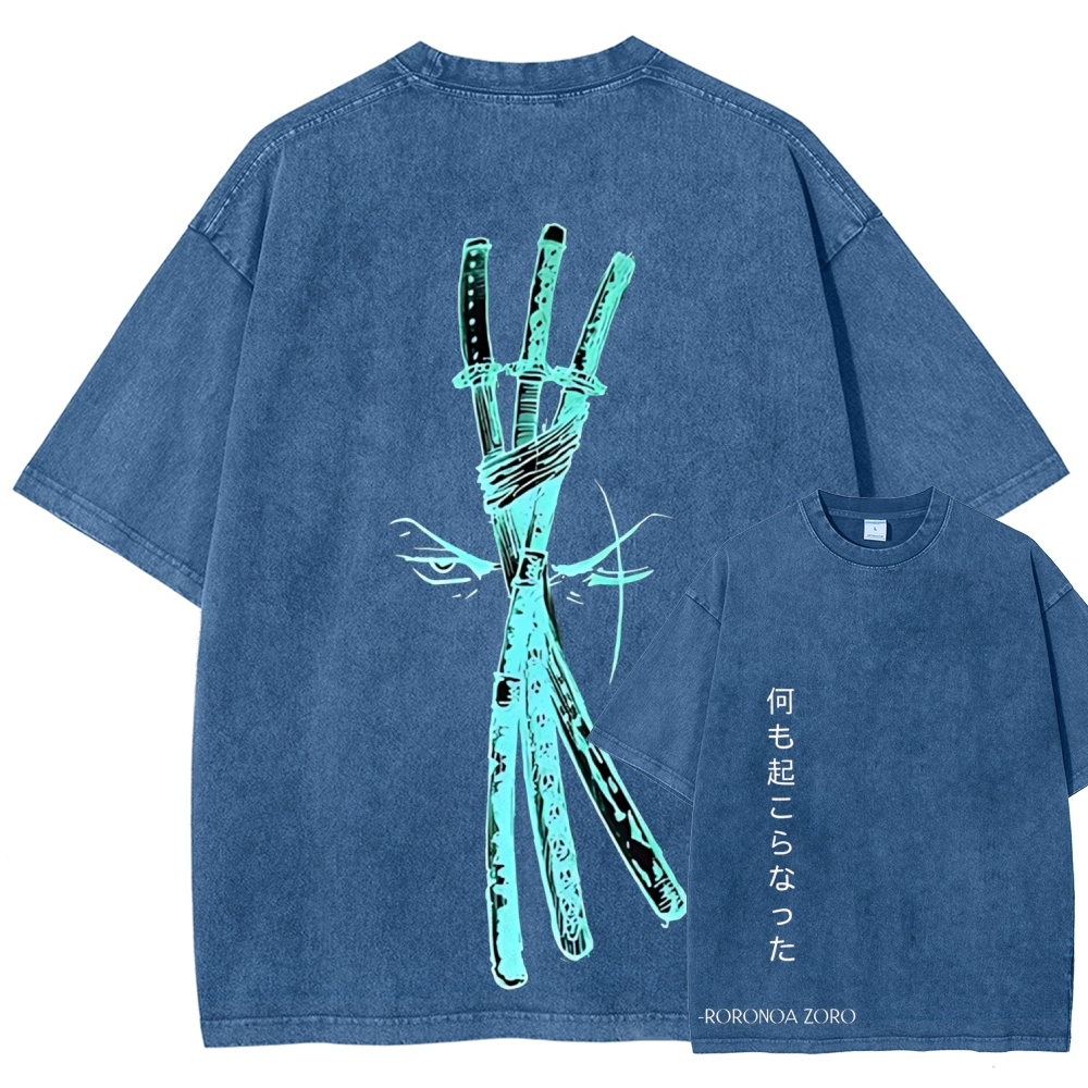 One Piece Zoro | Unisex Fit Washed T-Shirt