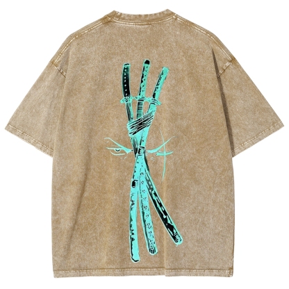 One Piece Zoro | Unisex Fit Washed T-Shirt