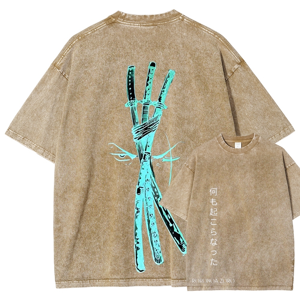 One Piece Zoro | Unisex Fit Washed T-Shirt