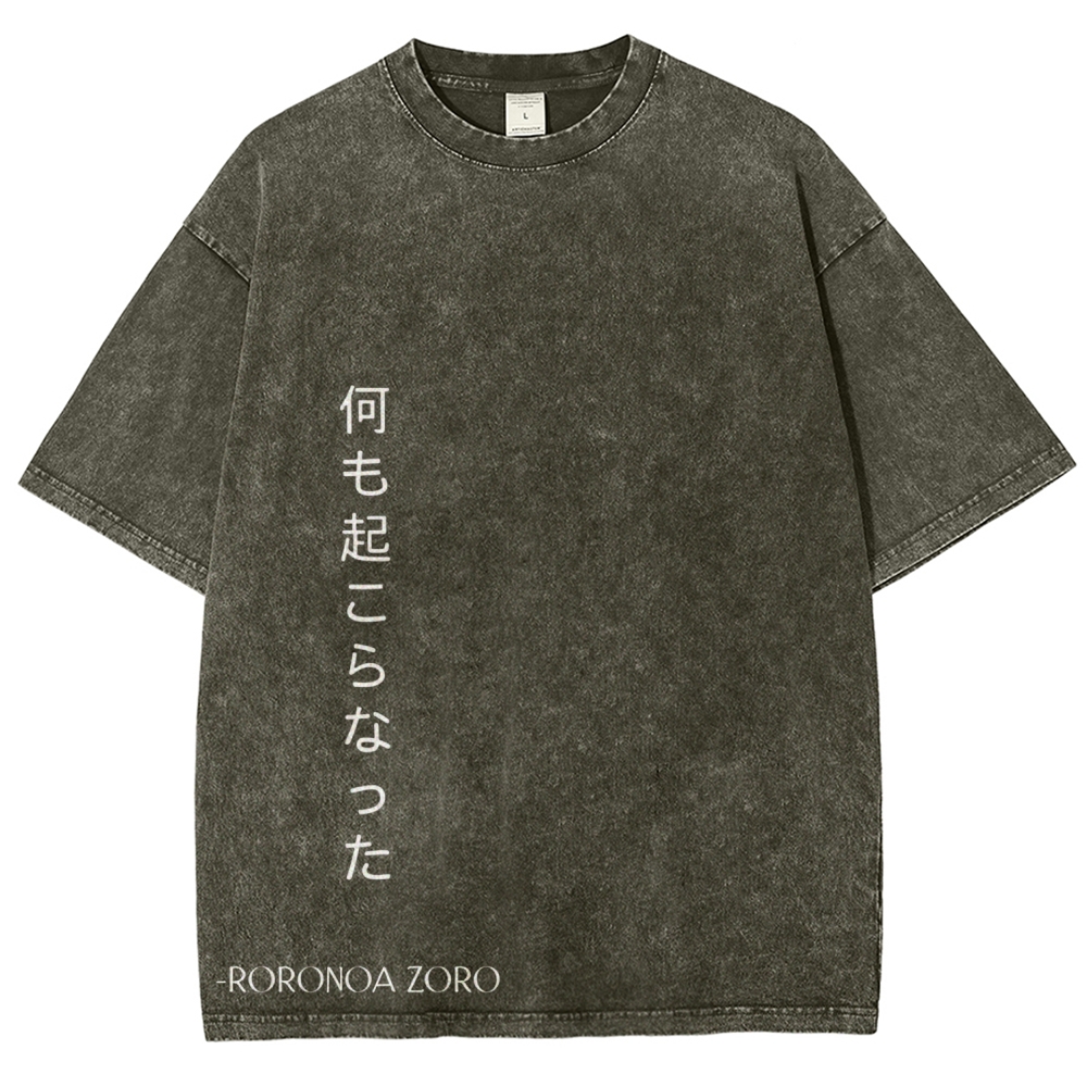 One Piece Zoro | Unisex Fit Washed T-Shirt