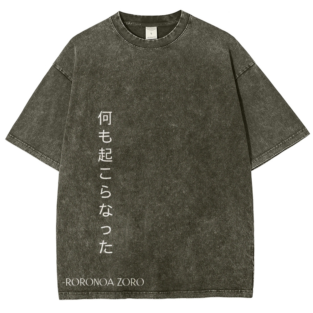 One Piece Zoro | Unisex Fit Washed T-Shirt