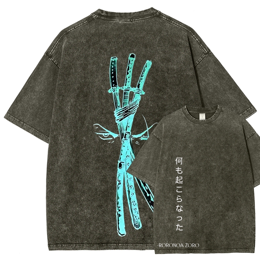 One Piece Zoro | Unisex Fit Washed T-Shirt