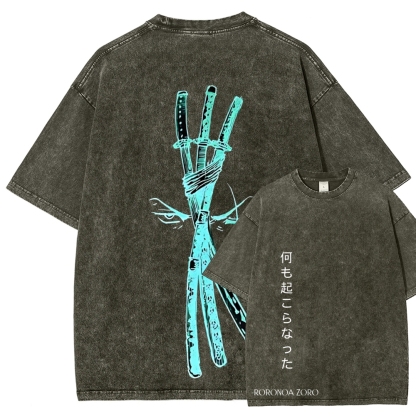 One Piece Zoro | Unisex Fit Washed T-Shirt