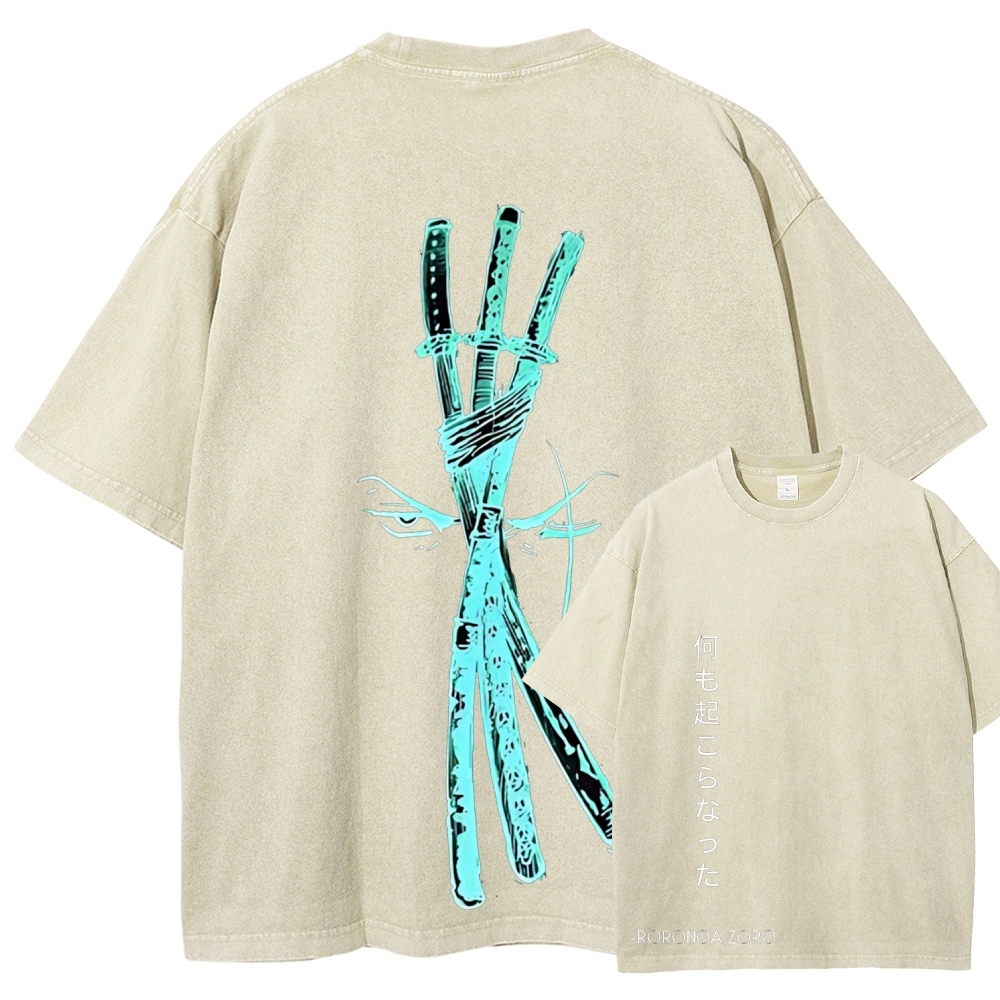 One Piece Zoro | Unisex Fit Washed T-Shirt