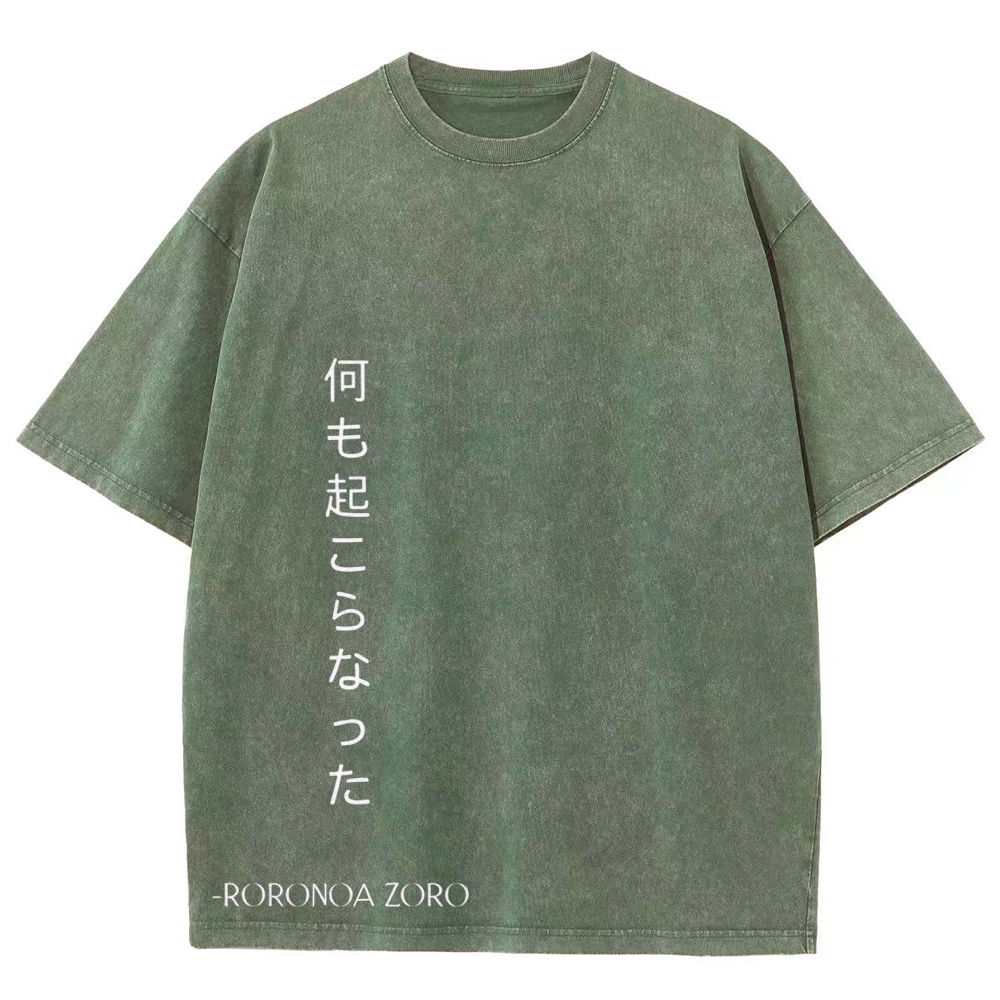 One Piece Zoro | Unisex Fit Washed T-Shirt