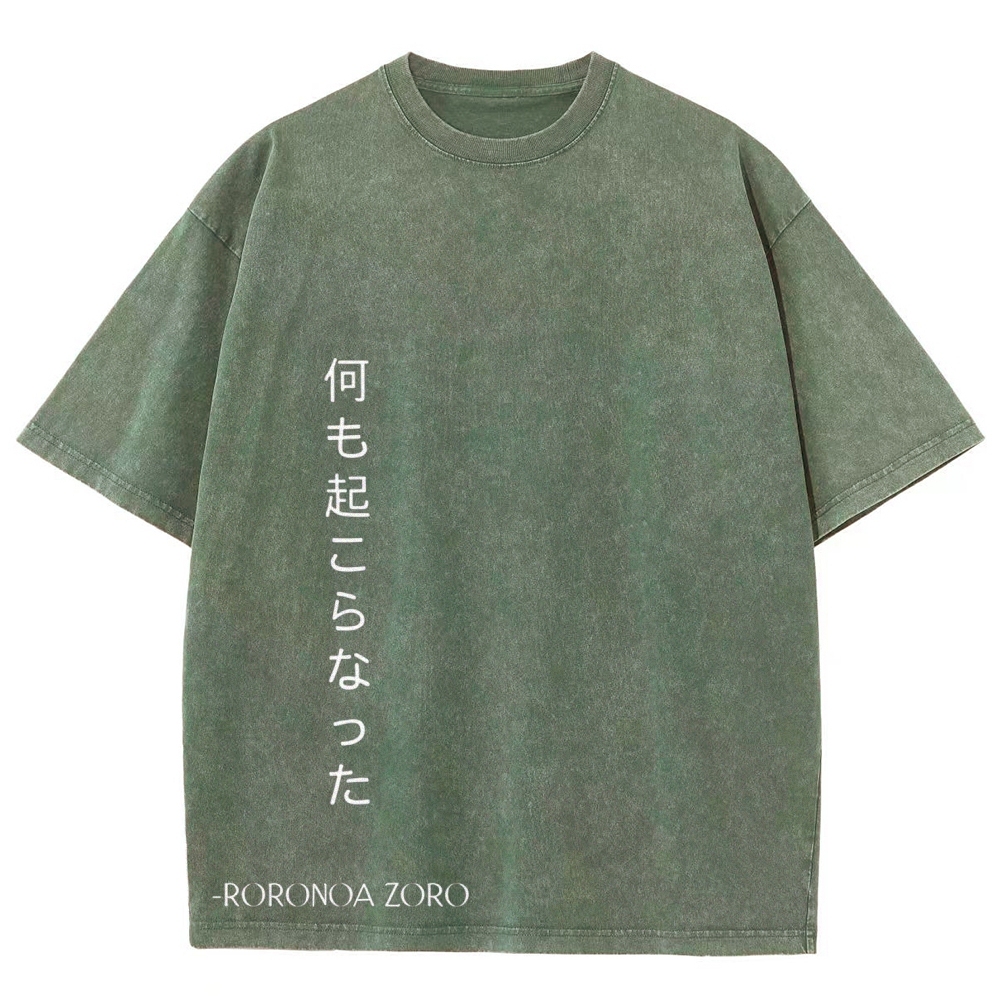 One Piece Zoro | Unisex Fit Washed T-Shirt