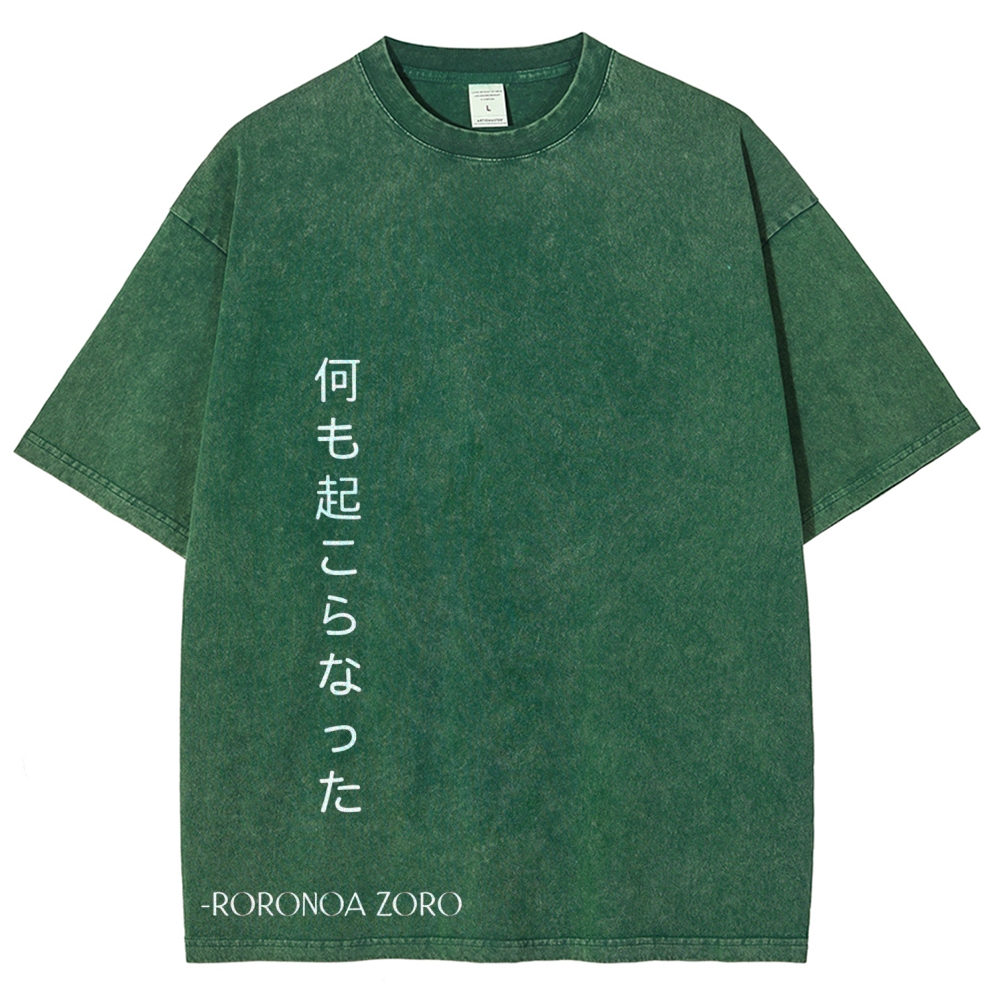One Piece Zoro | Unisex Fit Washed T-Shirt