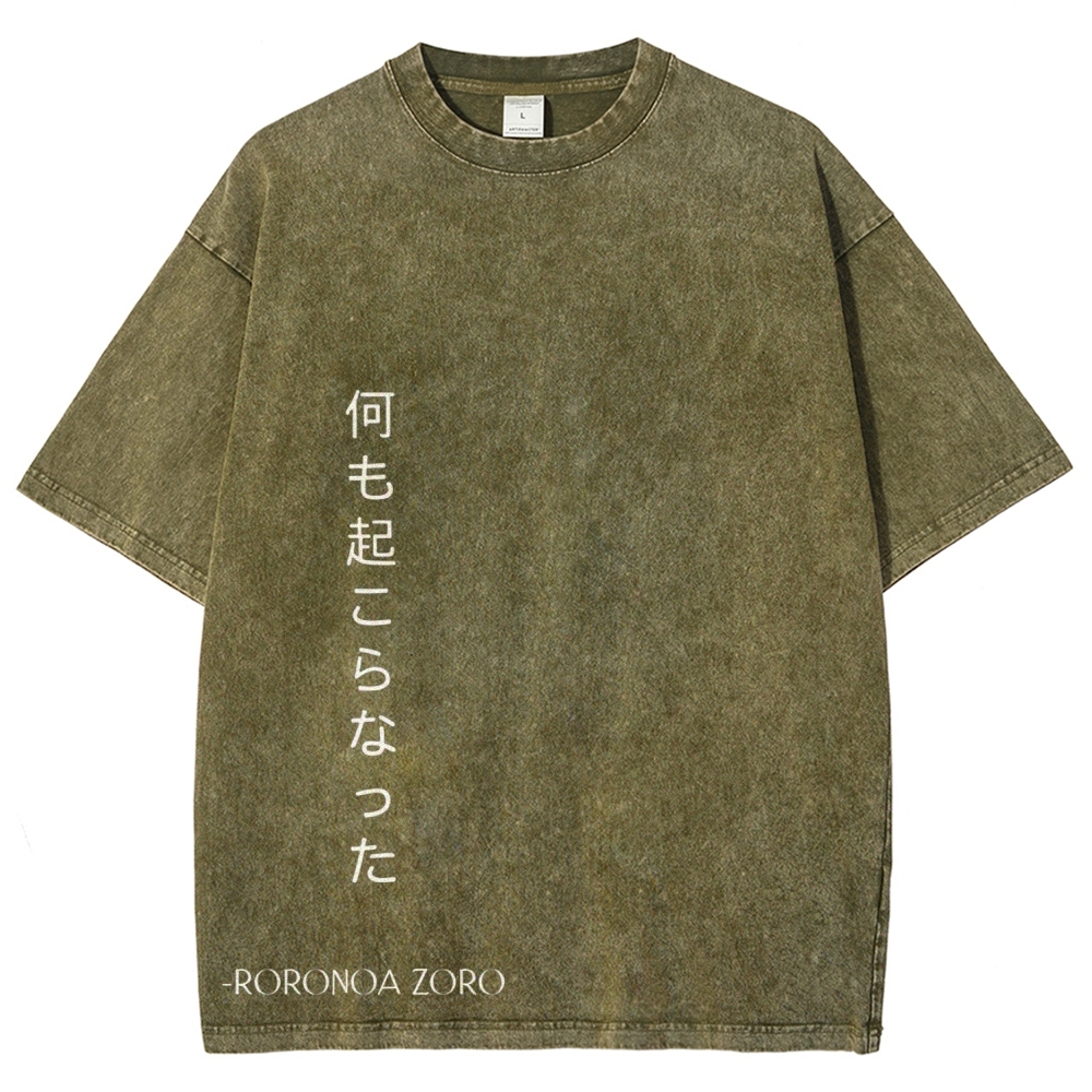 One Piece Zoro | Unisex Fit Washed T-Shirt