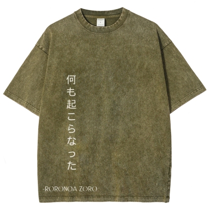 One Piece Zoro | Unisex Fit Washed T-Shirt