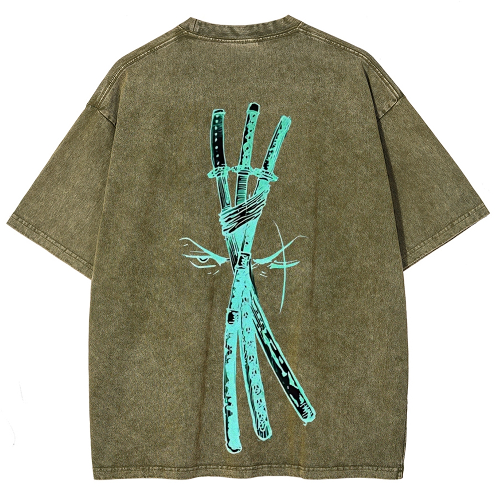 One Piece Zoro | Unisex Fit Washed T-Shirt