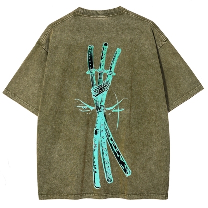 One Piece Zoro | Unisex Fit Washed T-Shirt