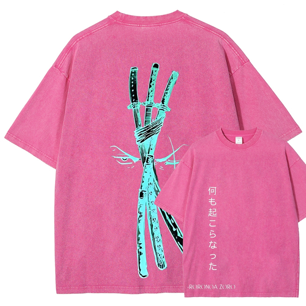 One Piece Zoro | Unisex Fit Washed T-Shirt