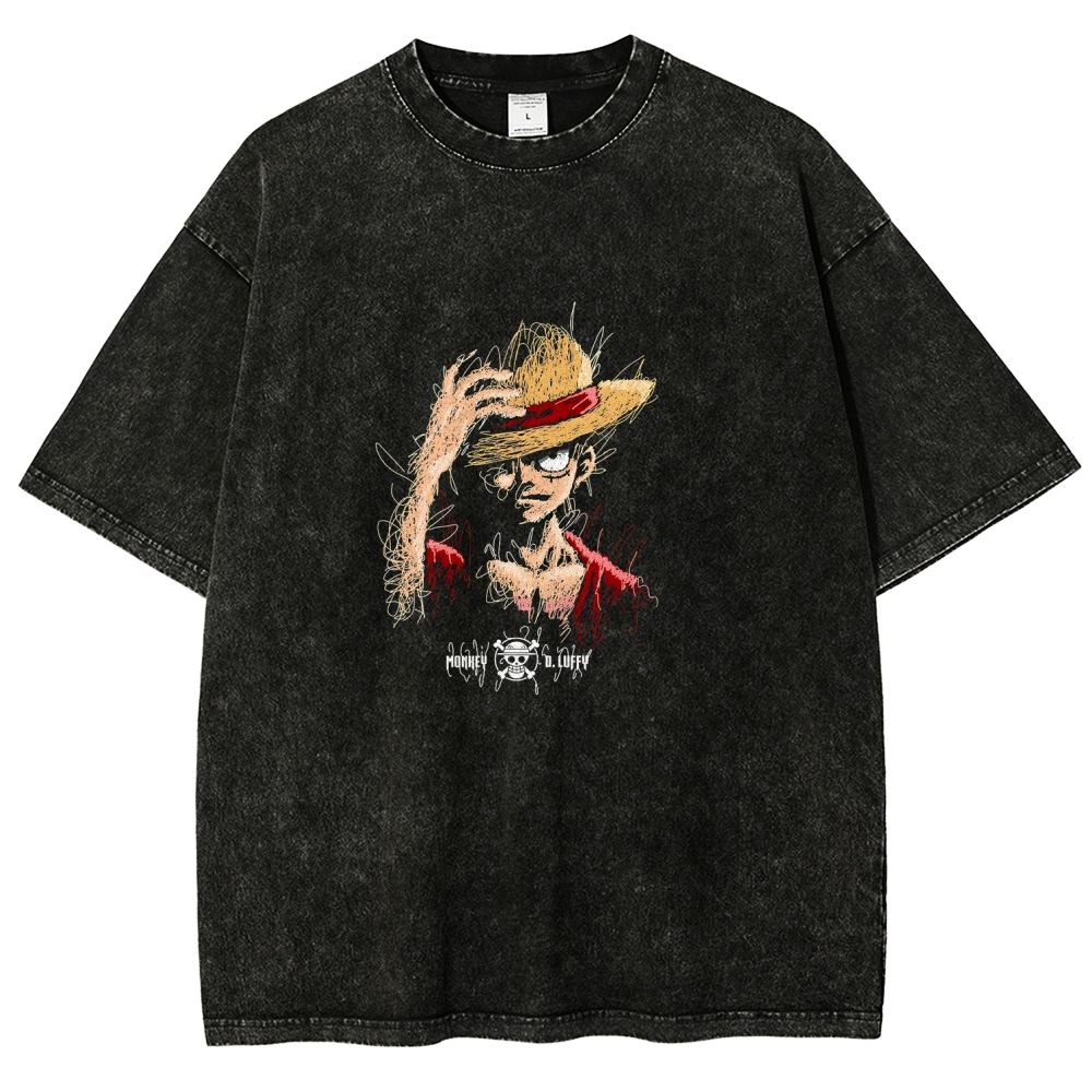 One Piece Luffy | Unisex Fit Washed T-Shirt
