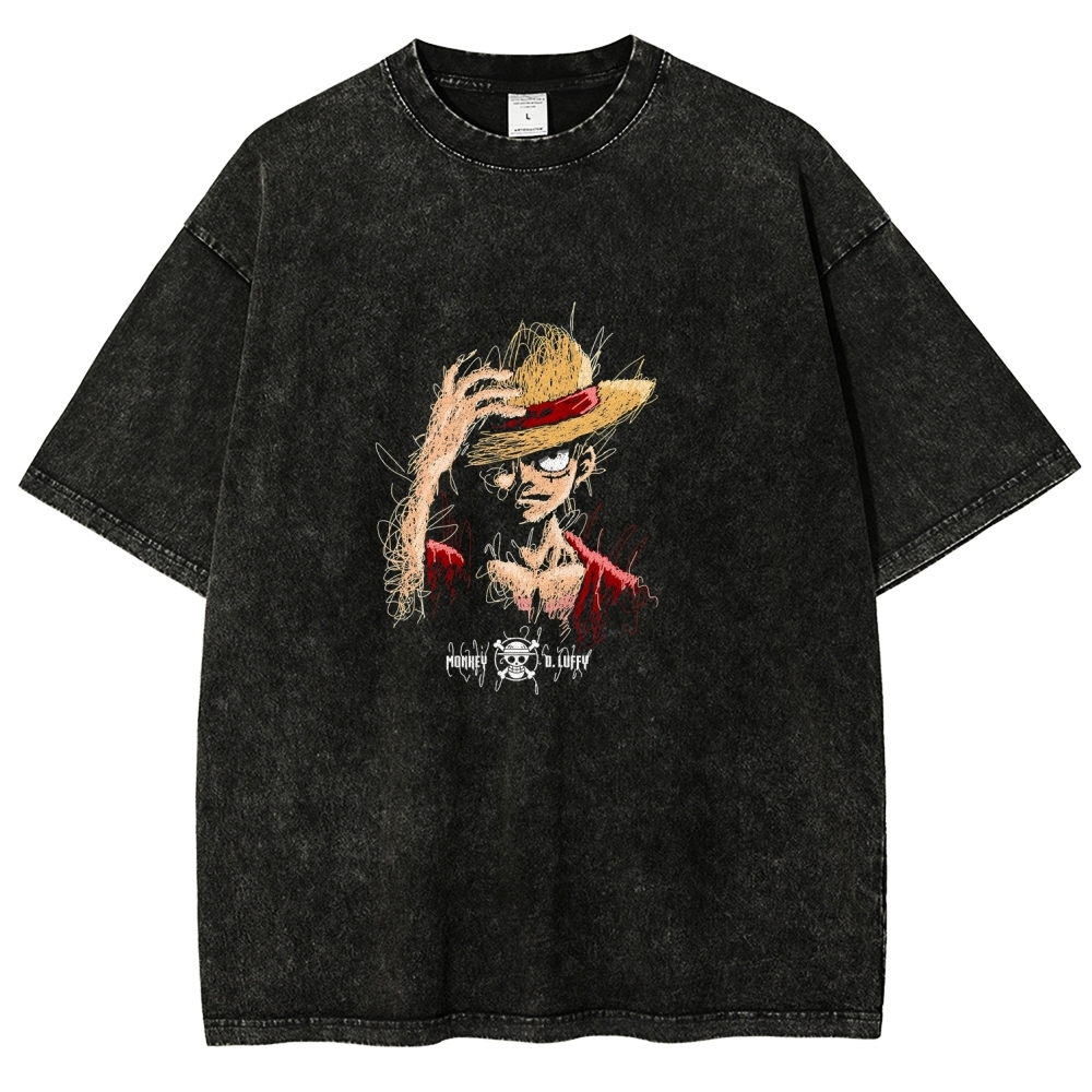 One Piece Luffy | Unisex Fit Washed T-Shirt
