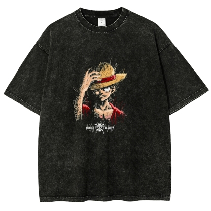 One Piece Luffy | Unisex Fit Washed T-Shirt
