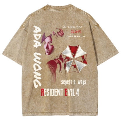Resident Evil Unisex Fit Washed T-Shirt 2602009450