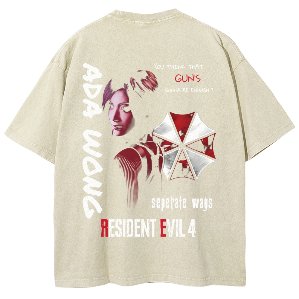 Resident Evil Unisex Fit Washed T-Shirt 2602009450