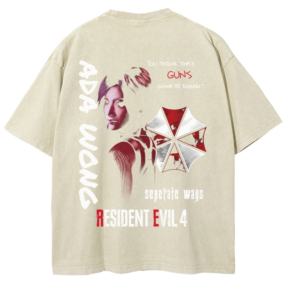 Resident Evil Unisex Fit Washed T-Shirt 2602009450