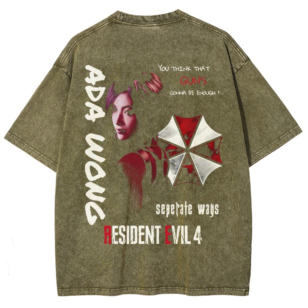 Resident Evil Unisex Fit Washed T-Shirt 2602009450
