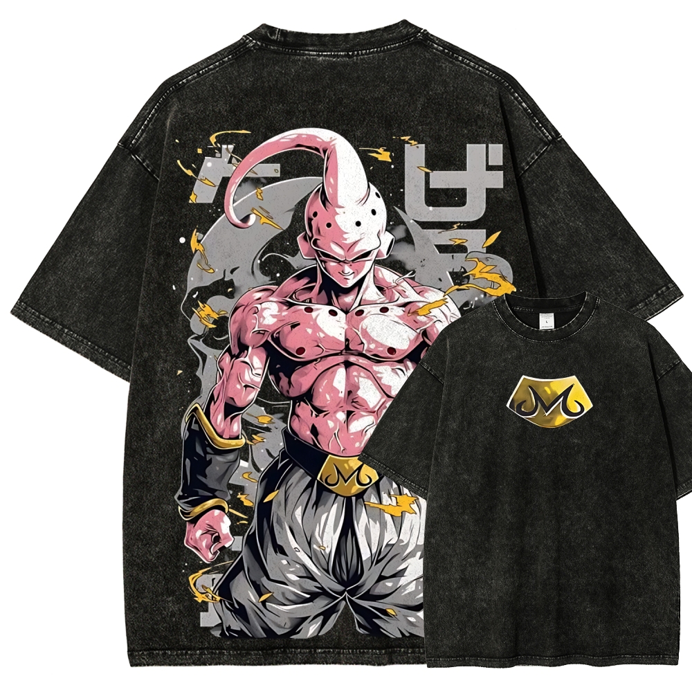Dragon Kid Buu Majin Buu | Unisex Fit Washed T-Shirt