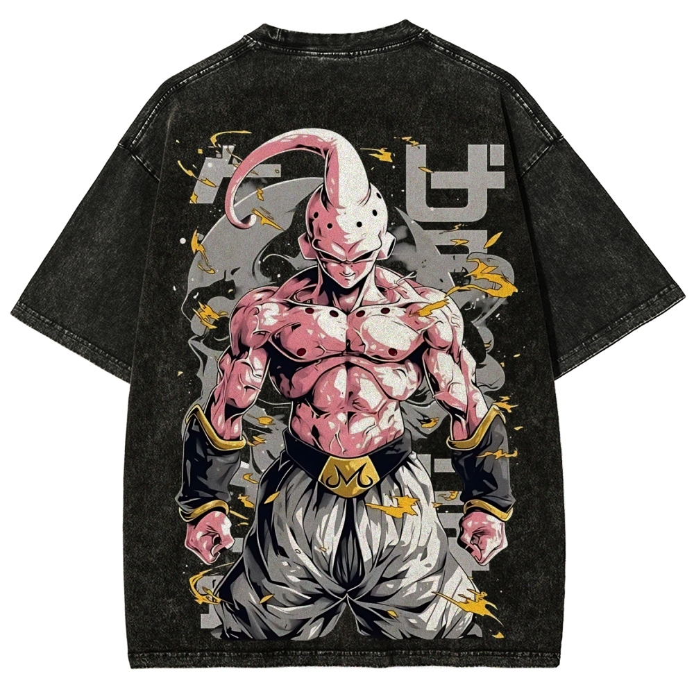 Dragon Kid Buu Majin Buu | Unisex Fit Washed T-Shirt