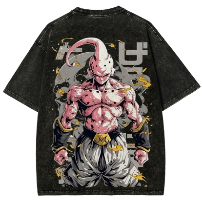 Dragon Kid Buu Majin Buu | Unisex Fit Washed T-Shirt