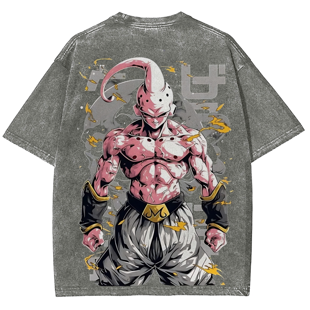 Dragon Kid Buu Majin Buu | Unisex Fit Washed T-Shirt