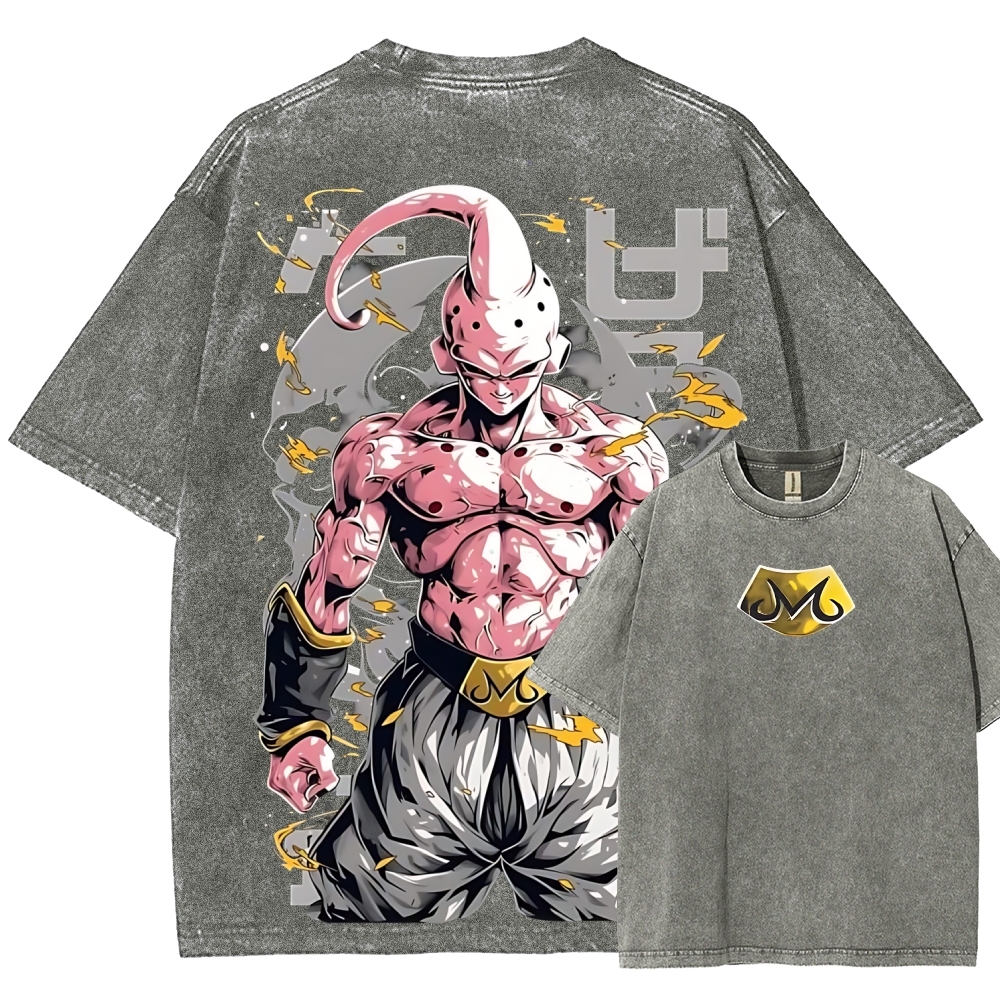 Dragon Kid Buu Majin Buu | Unisex Fit Washed T-Shirt