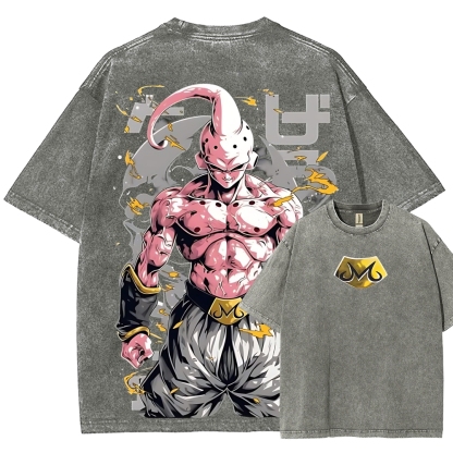 Dragon Kid Buu Majin Buu | Unisex Fit Washed T-Shirt