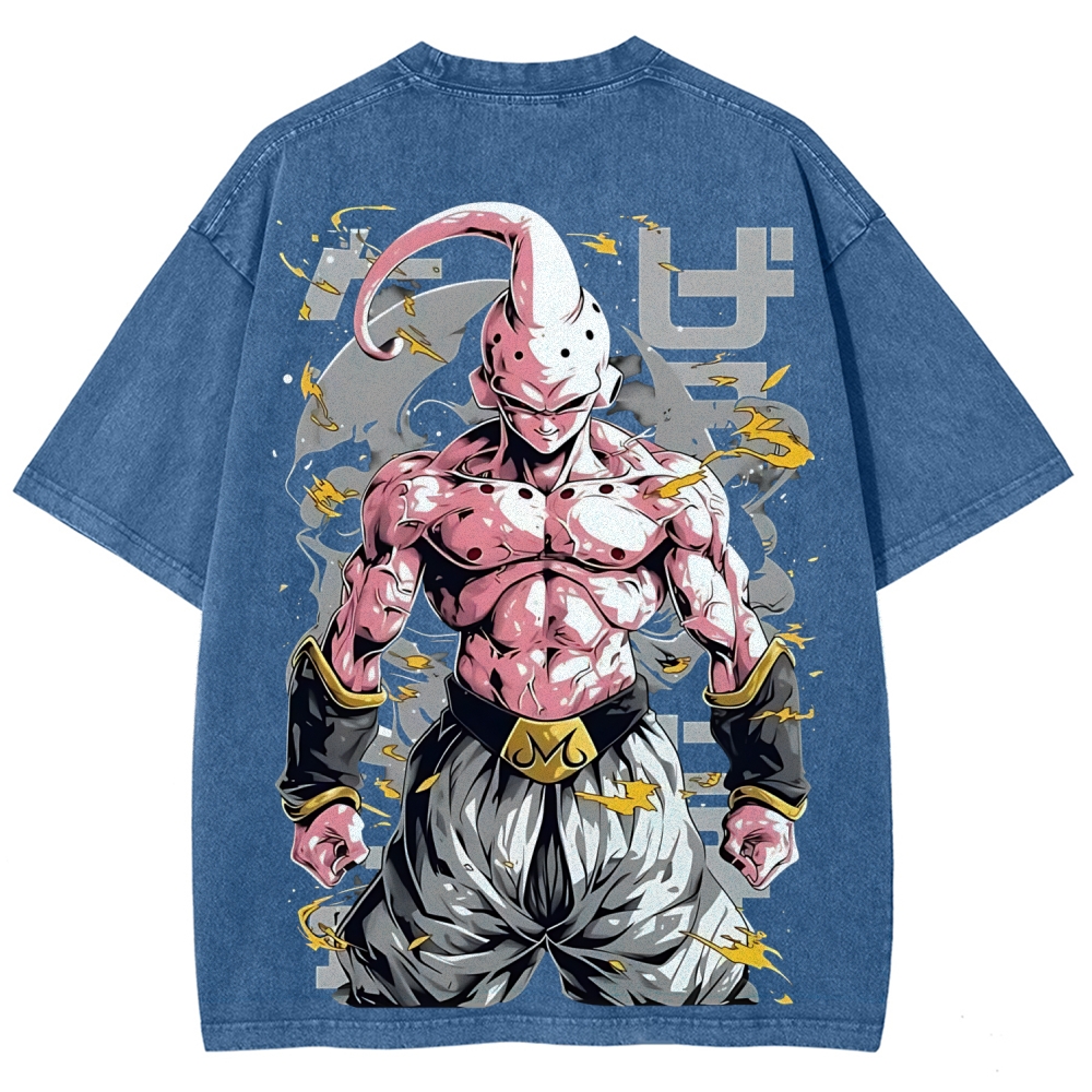 Dragon Kid Buu Majin Buu | Unisex Fit Washed T-Shirt