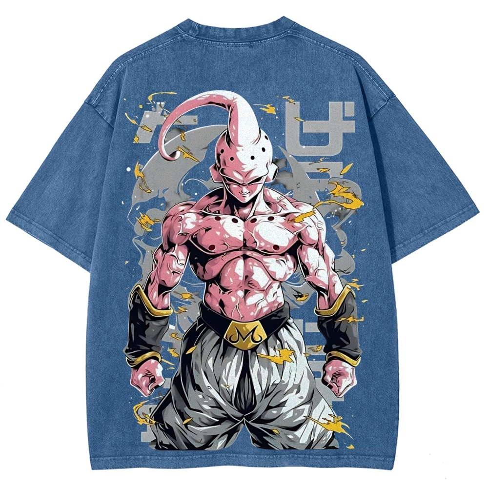 Dragon Kid Buu Majin Buu | Unisex Fit Washed T-Shirt