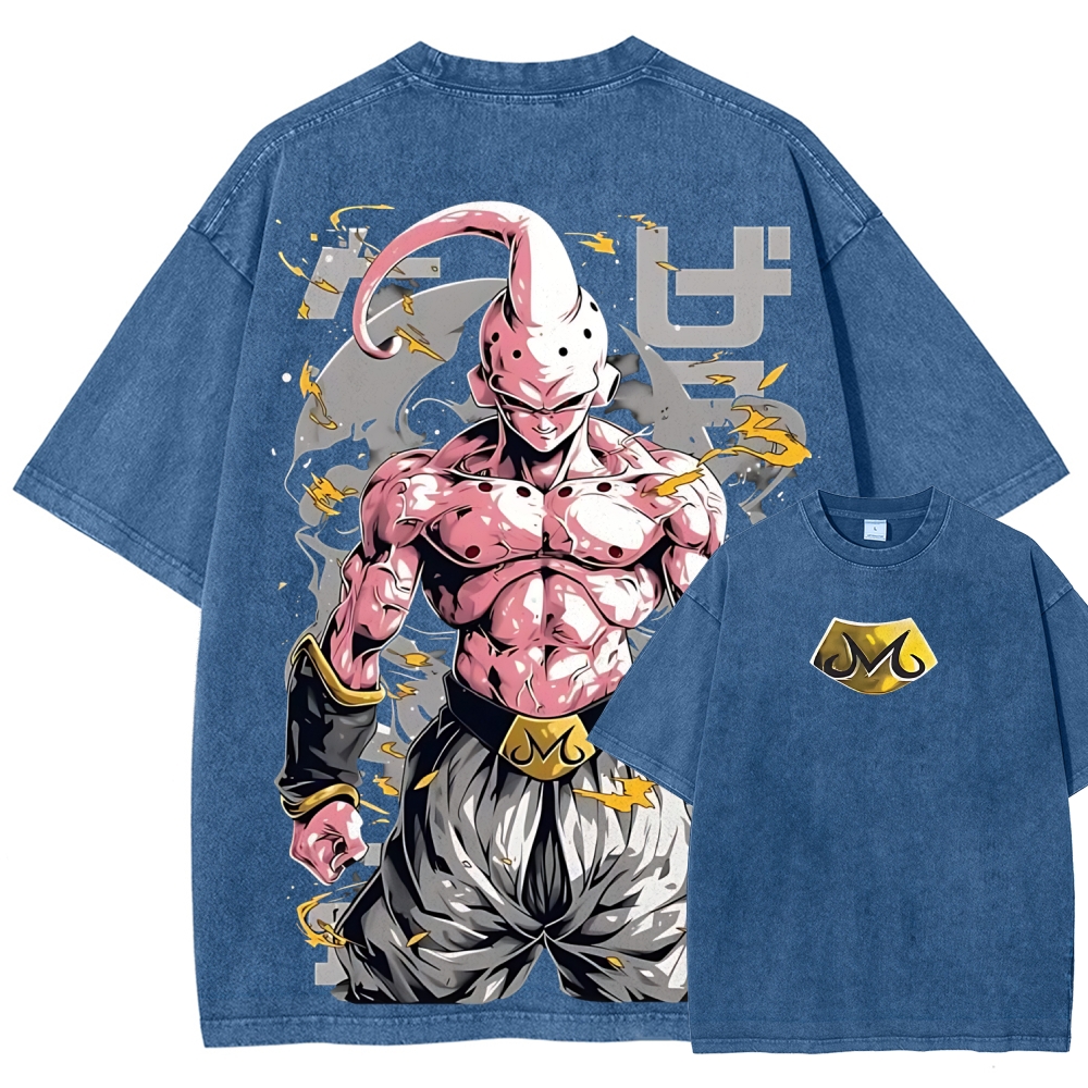 Dragon Kid Buu Majin Buu | Unisex Fit Washed T-Shirt