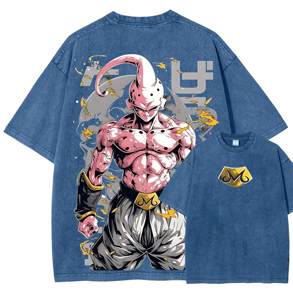 Dragon Kid Buu Majin Buu | Unisex Fit Washed T-Shirt