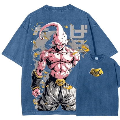Dragon Kid Buu Majin Buu | Unisex Fit Washed T-Shirt