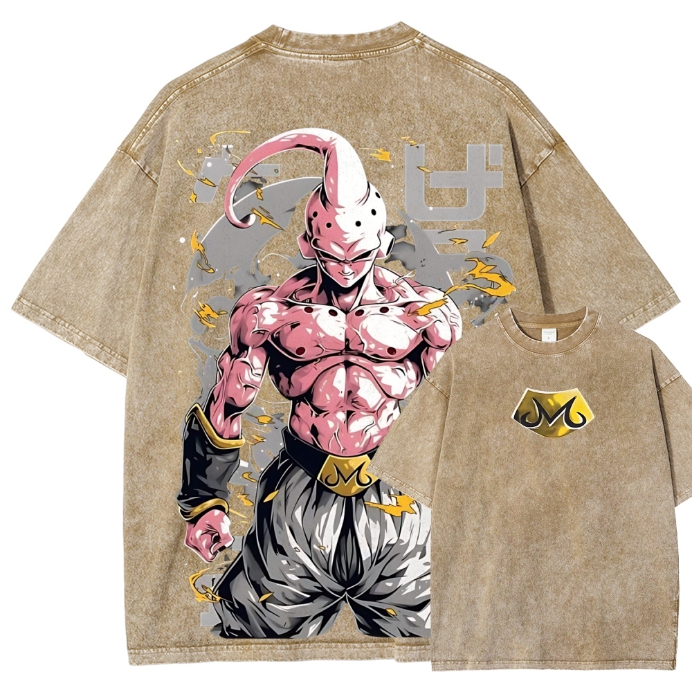 Dragon Kid Buu Majin Buu | Unisex Fit Washed T-Shirt