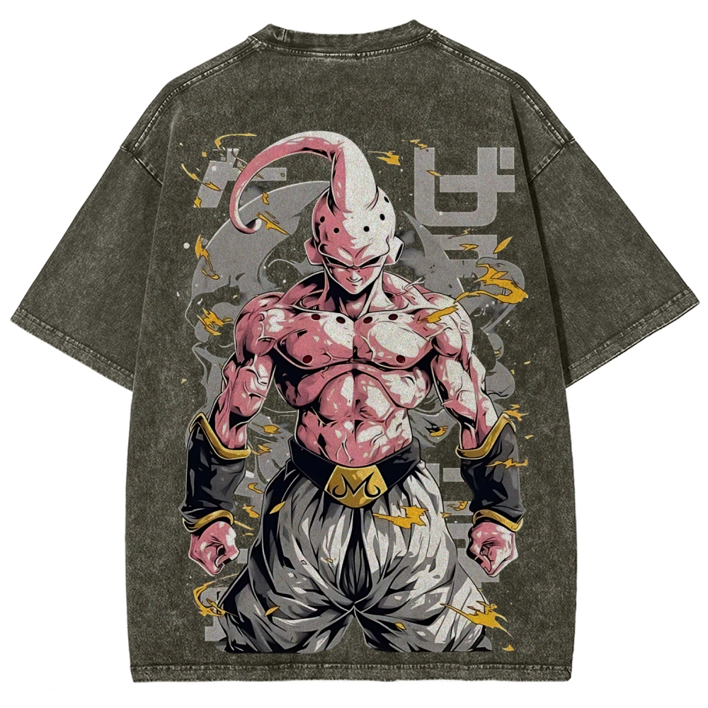 Dragon Kid Buu Majin Buu | Unisex Fit Washed T-Shirt