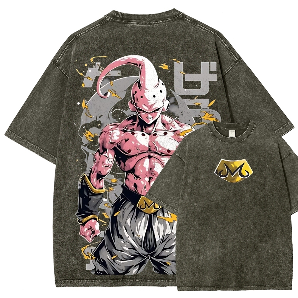 Dragon Kid Buu Majin Buu | Unisex Fit Washed T-Shirt