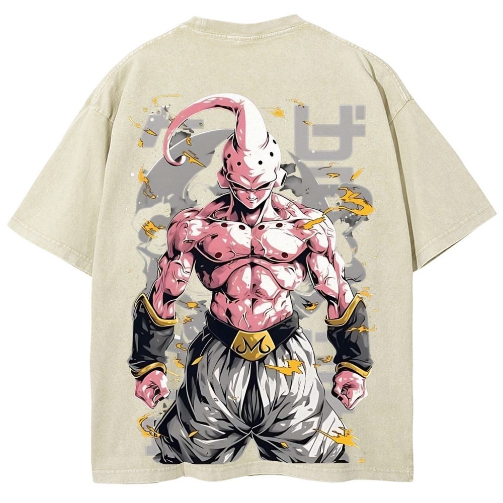 Dragon Kid Buu Majin Buu | Unisex Fit Washed T-Shirt