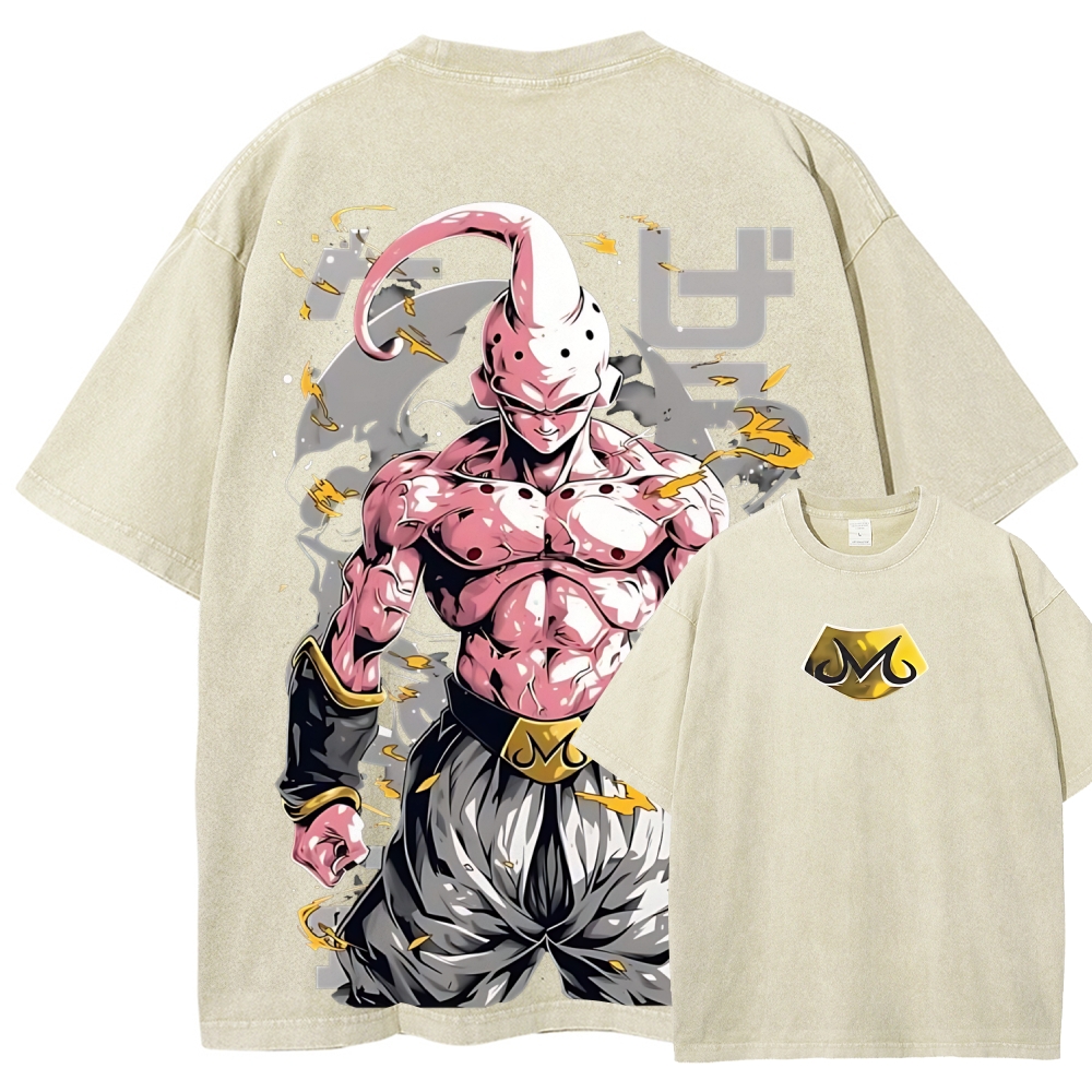 Dragon Kid Buu Majin Buu | Unisex Fit Washed T-Shirt