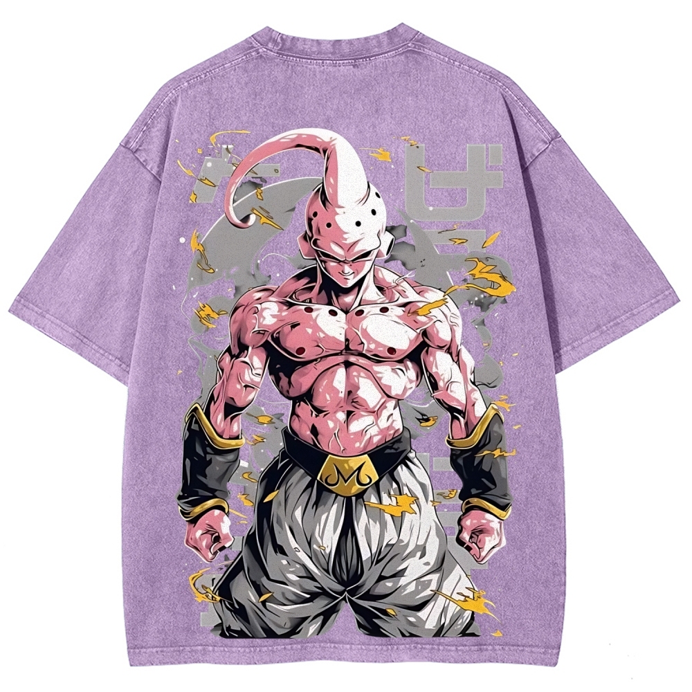 Dragon Kid Buu Majin Buu | Unisex Fit Washed T-Shirt